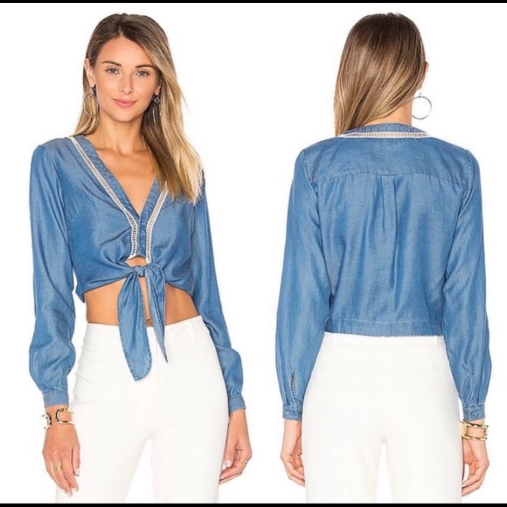 Lovers and friends denim top